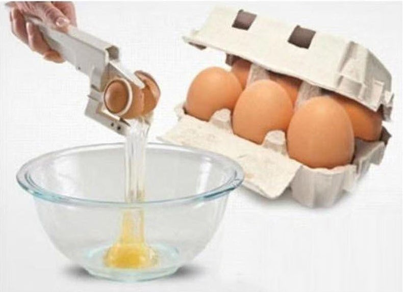Trunex Egg Cracker & Separator – Creative Handheld Egg Opening Tool