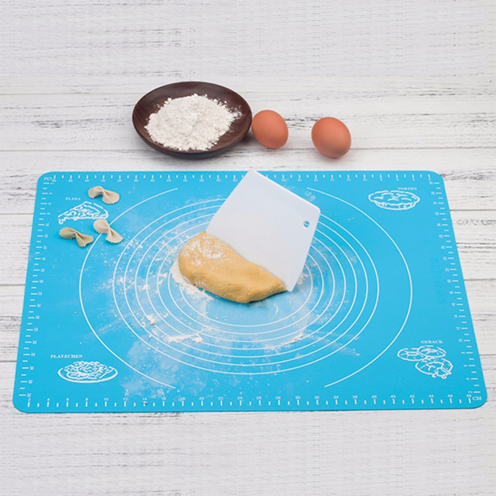 Reusable Silicone Baking Mat – Non-Stick Pastry Rolling Mat with Guide Marks