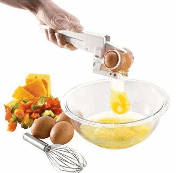 Trunex Egg Cracker & Separator – Creative Handheld Egg Opening Tool
