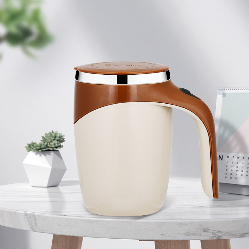 Rechargeable Automatic Electric Stirring Cup – Magnetic Rotating Coffee & Milkshake Cup
