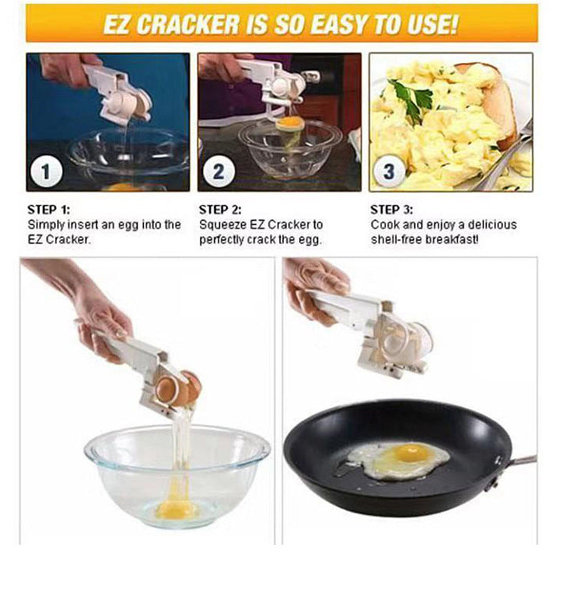 Trunex Egg Cracker & Separator – Creative Handheld Egg Opening Tool