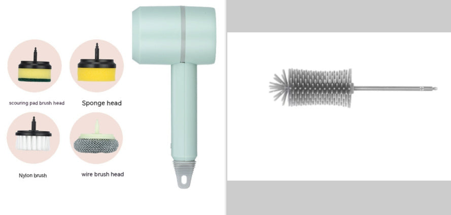 Electric Cleaning Brush – Rechargeable Spin Scrubber for Kitchen, Dishes, Tiles & Bathroom