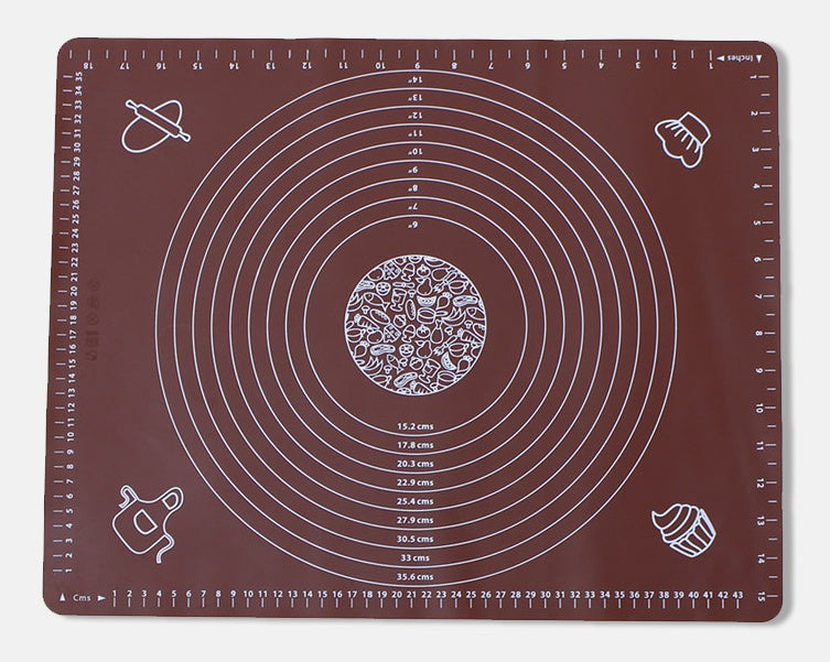 Reusable Silicone Baking Mat – Non-Stick Pastry Rolling Mat with Guide Marks