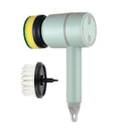 Electric Cleaning Brush – Rechargeable Spin Scrubber for Kitchen, Dishes, Tiles & Bathroom