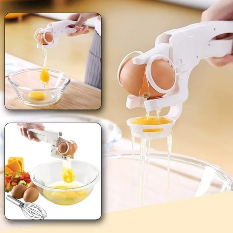 Trunex Egg Cracker & Separator – Creative Handheld Egg Opening Tool